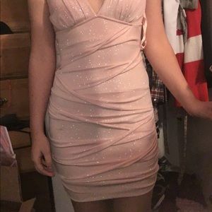 Pink sparkly dress